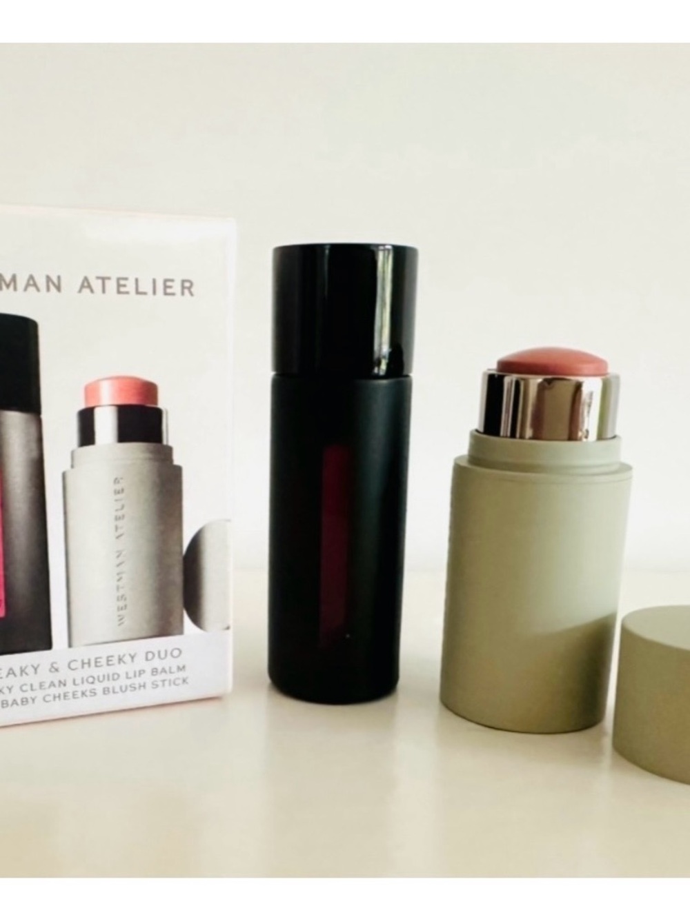 Westman Atelier Clean Beauty Set, cheeky and lipgloss New in box